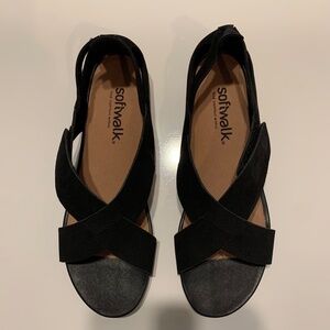 Softwalk Camilla Black Sandals Size 11